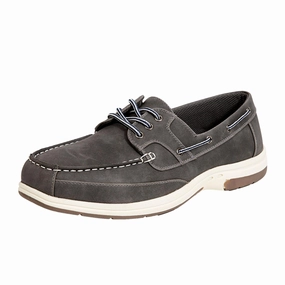 Deer Stags Mitch Boat Shoe Dark Grey  MITCHOILV-024 Men's hill training shoes Anti microbial