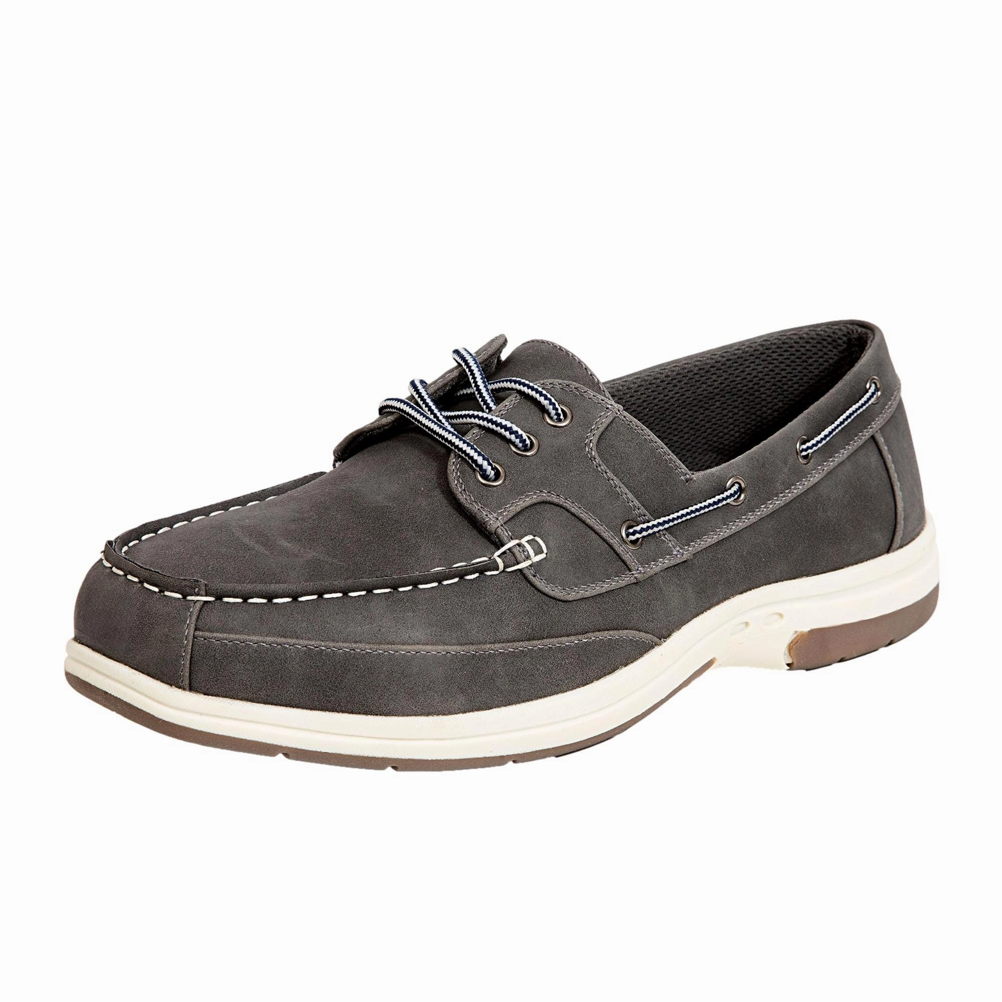 Deer Stags Mitch Boat Shoe Dark Grey  MITCHOILV-024 Men's hill training shoes Anti microbial