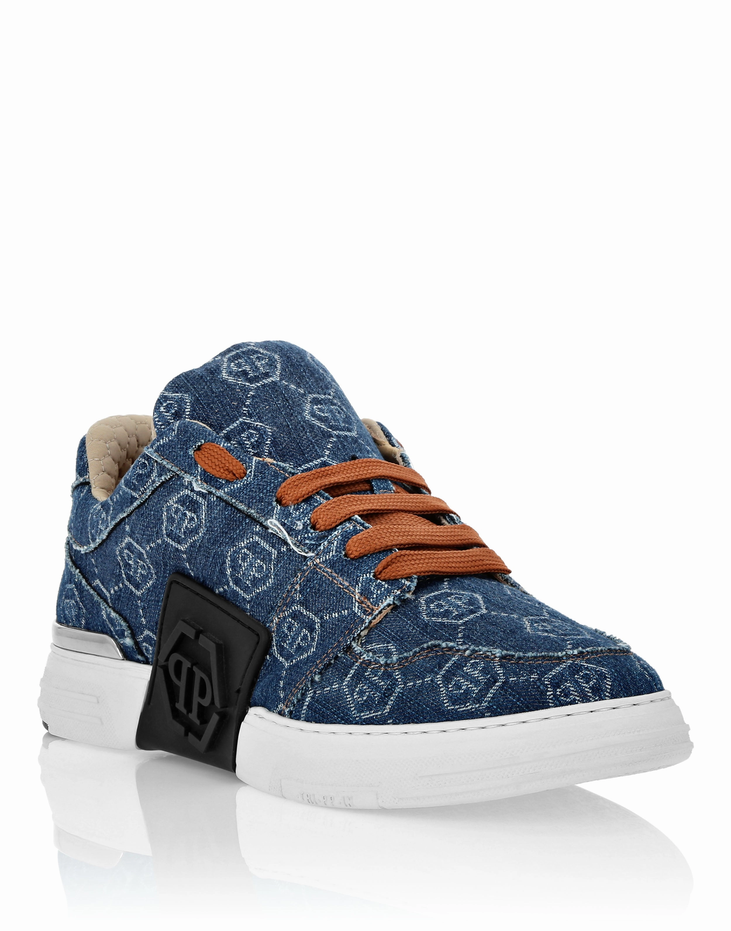 Ventilated Design Denim Lo-Top Sneakers Monogram