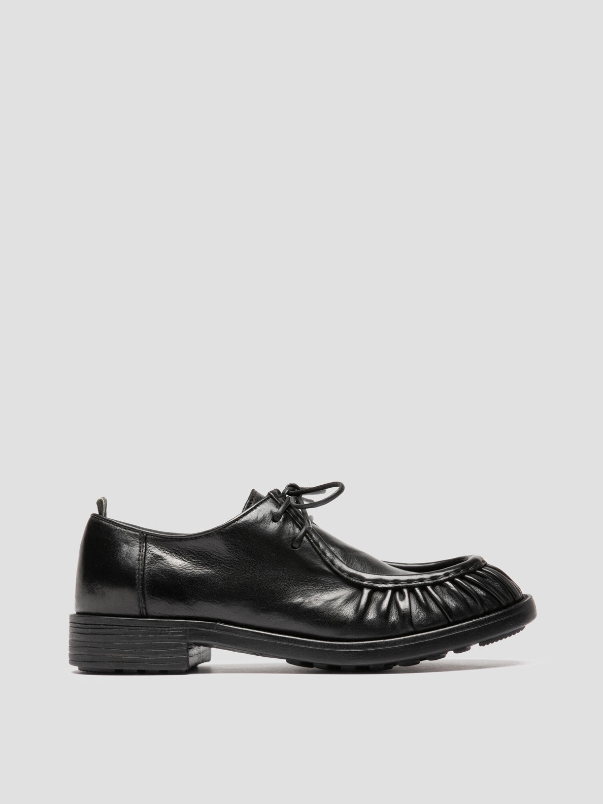 Fast Wear DIARY 102 - Black Leather Derby Shoes