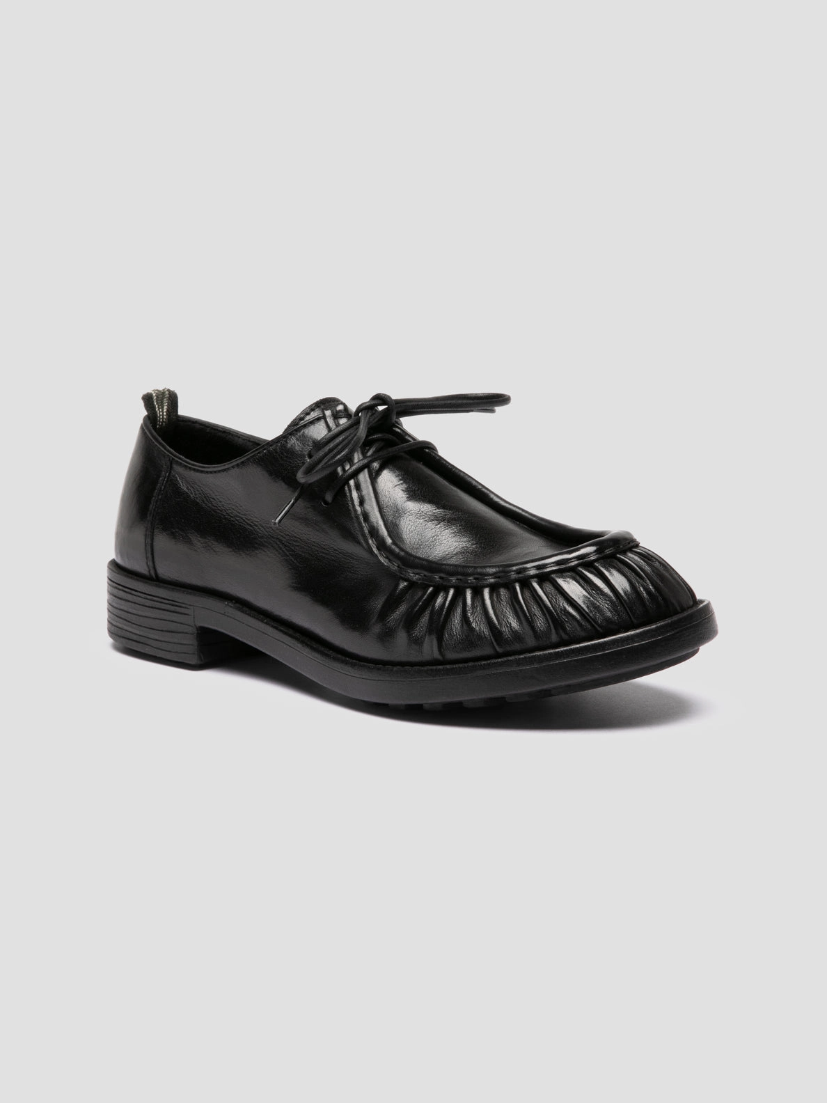 DIARY 102 - Black Leather Derby Shoes Seasonal Wardrobe Stylish Pattern