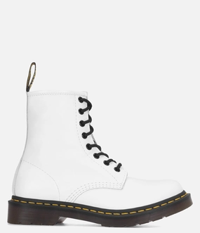 Dr. Martens 1460 Softy T Leather Lace Up Boot - Women Tall Outline Height Lift
