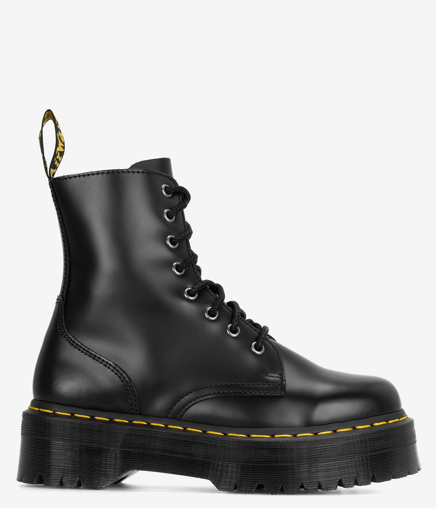 Dr. Martens Jadon Boot Smooth Leather Platforms - Women Canvas sole