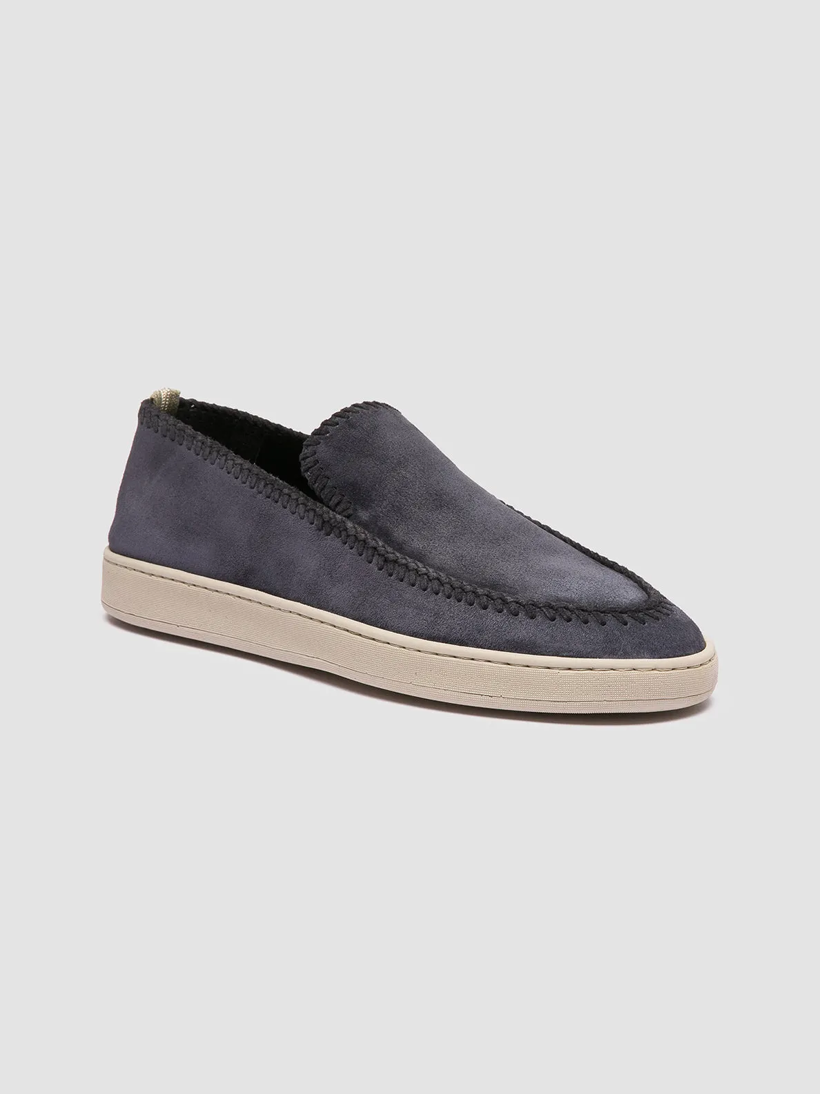 HERBIE 011 - Navy Suede Penny Loafers City Executive Boardroom Entry