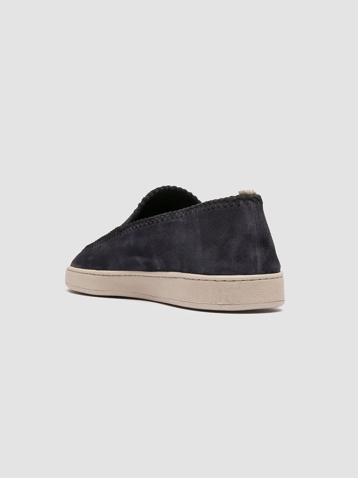 HERBIE 011 - Navy Suede Penny Loafers Winter Warm