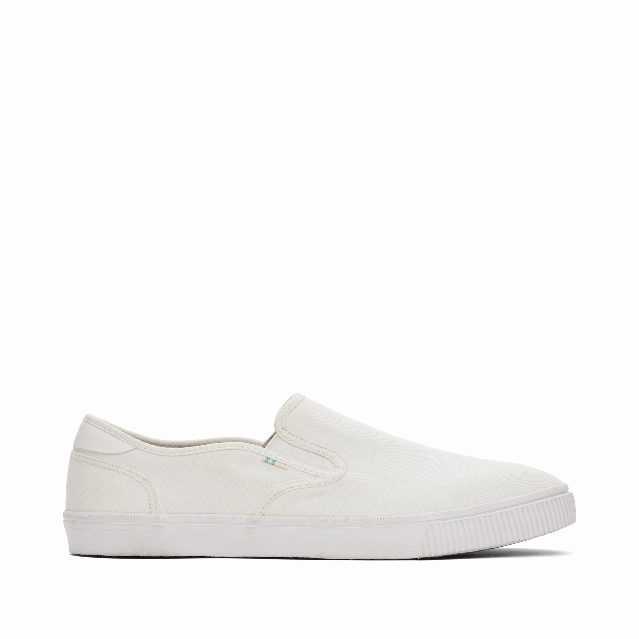 Baja White Canvas Slip On Sneaker Corporate - running