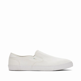 Baja White Canvas Slip On Sneaker Immense appearance