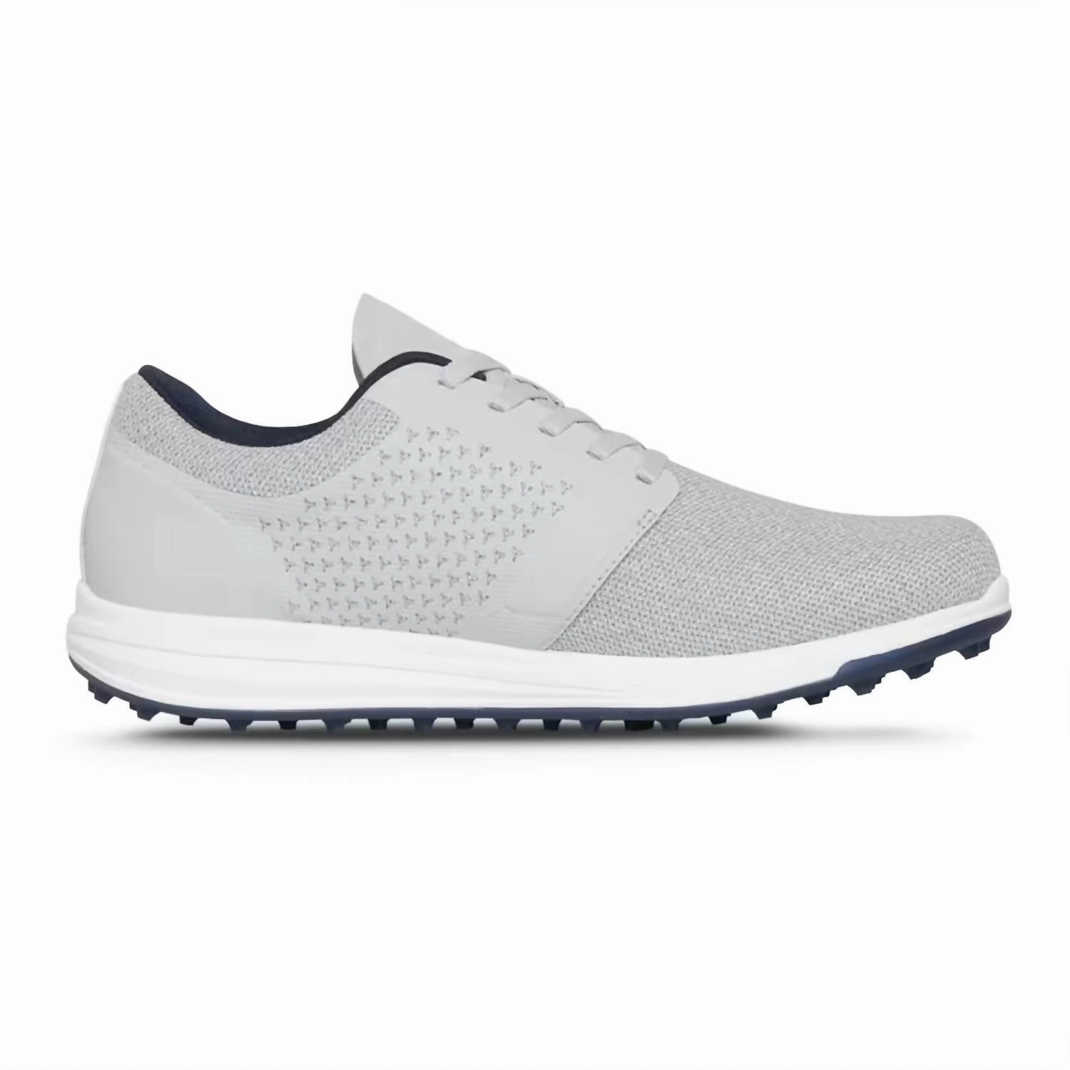 running in a levee area shoes Men's Cuater The Moneymaker Golf Cleat Sneaker In Heather Microchip/mood Indigo