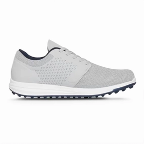 running in a levee area shoes Men's Cuater The Moneymaker Golf Cleat Sneaker In Heather Microchip/mood Indigo