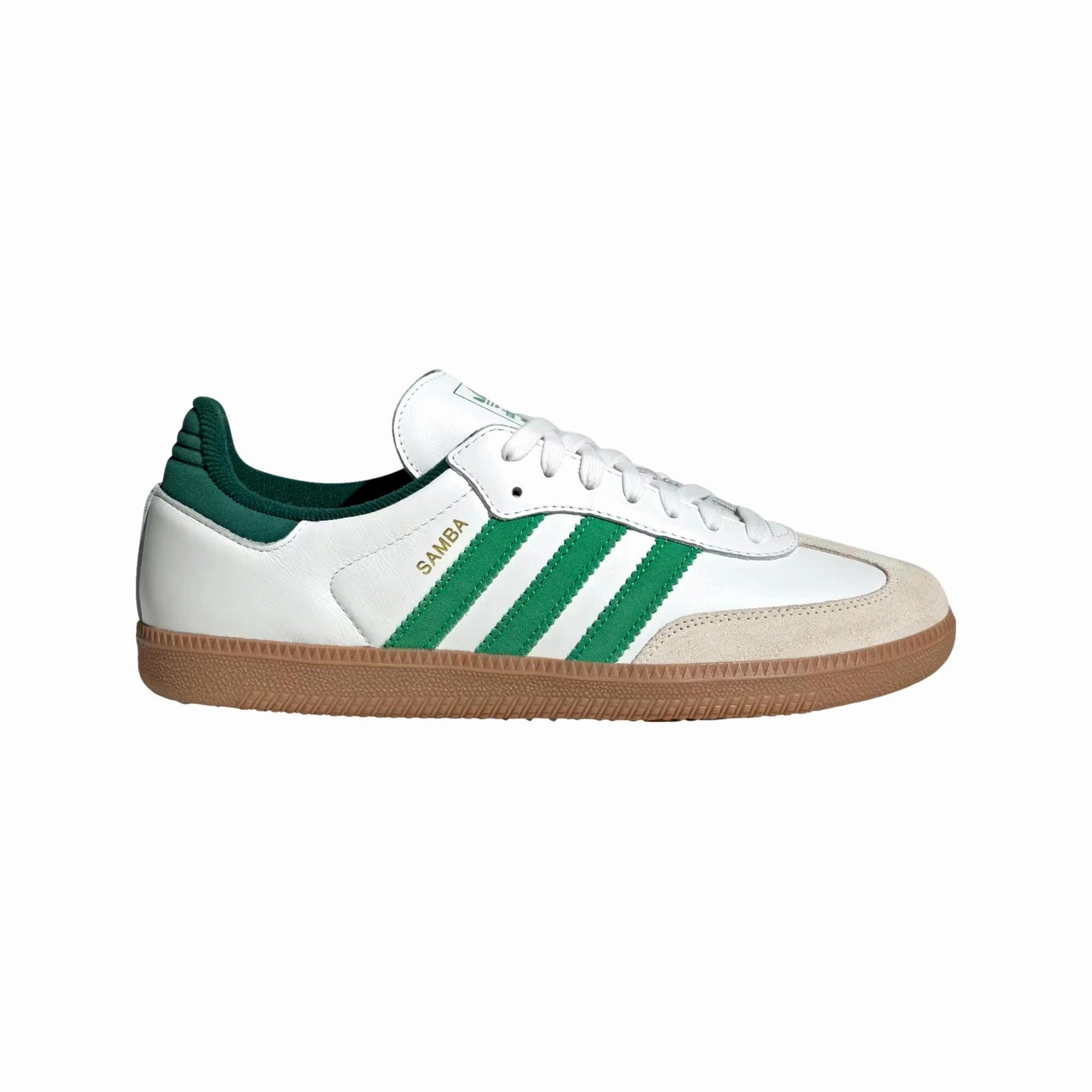 Adidas Samba OG Core White / Green / Collegiate Green  JI3202 Men's entry - level running shoes