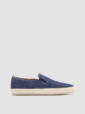BOWLINE 001 - Navy Woven Espadrille Shoes Timeless Style Summer Air