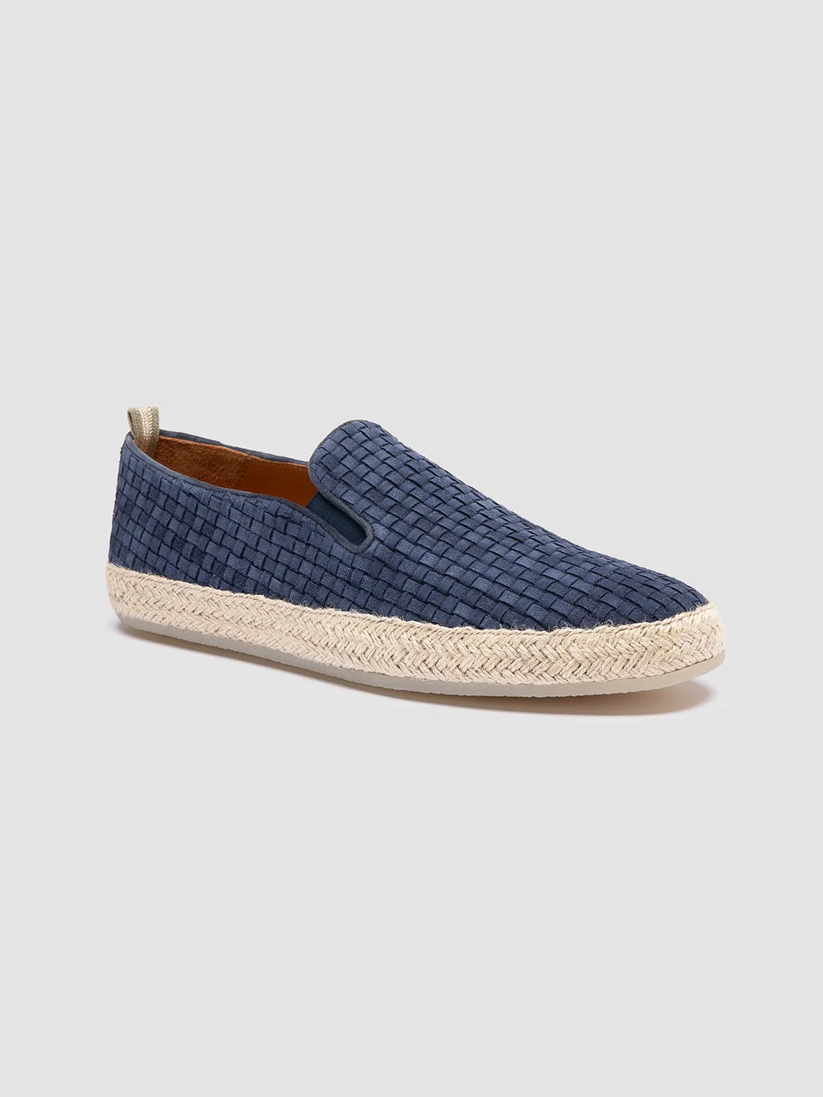 BOWLINE 001 - Navy Woven Espadrille Shoes Occasion Fit Ceremony Fit