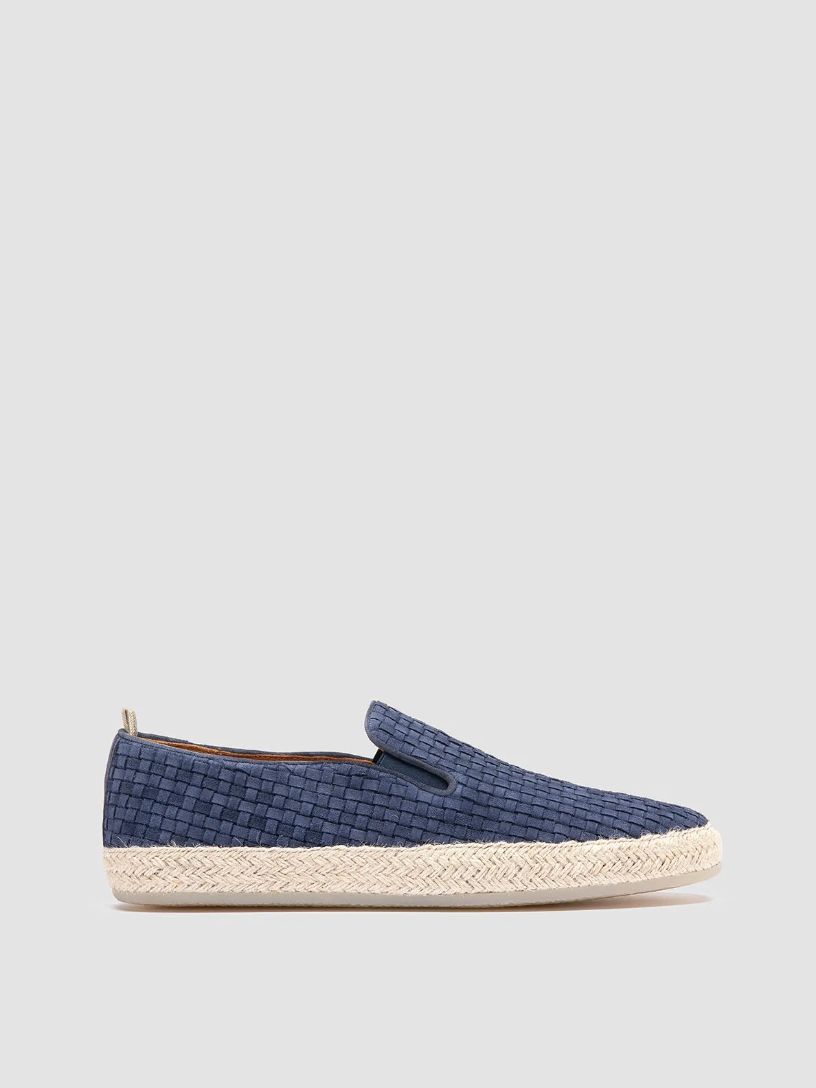 BOWLINE 001 - Navy Woven Espadrille Shoes Timeless Style Summer Air