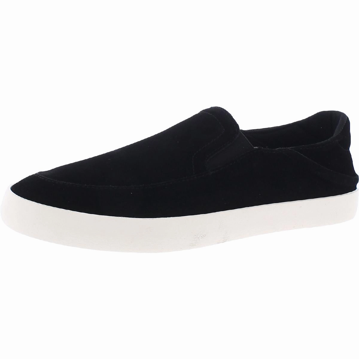 Flipside Mens Suede Slip On Casual and Fashion Sneakers running in a bridge area shoes