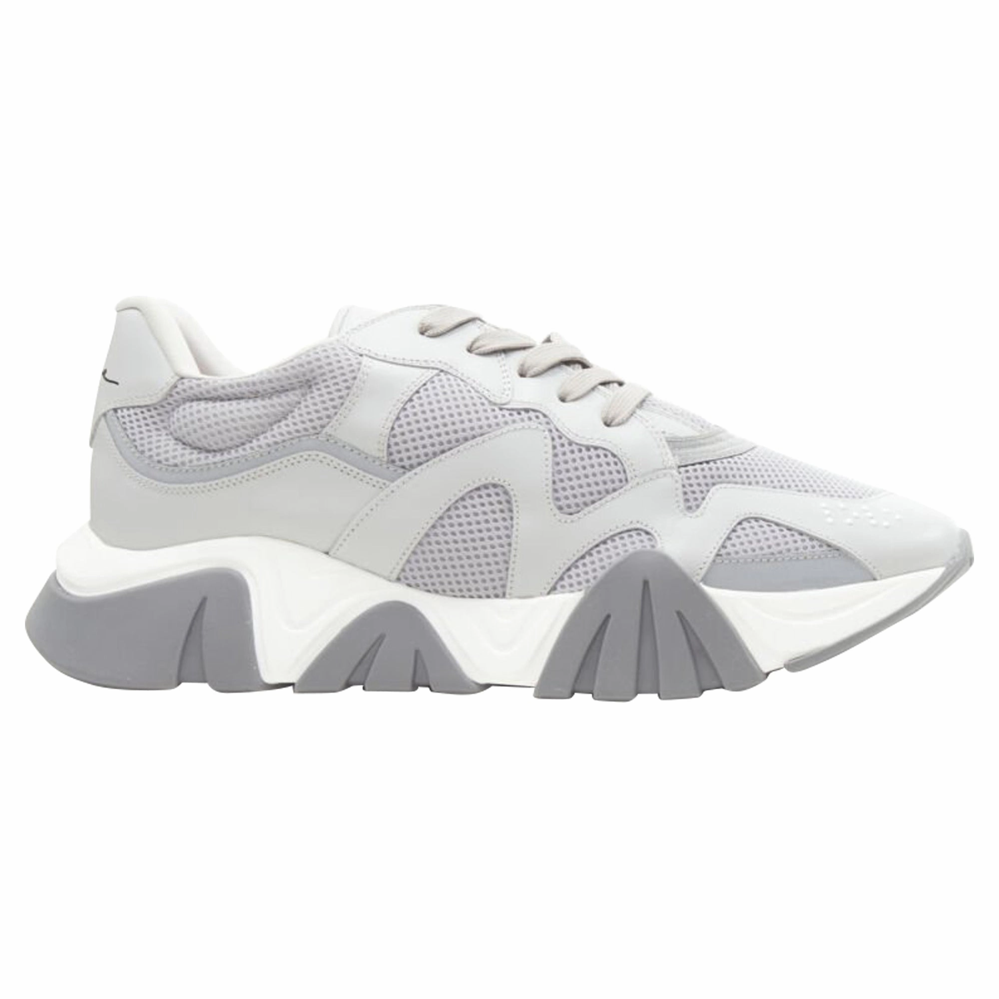 Versace Squalo leather mesh sneakers Arch   Contoured
