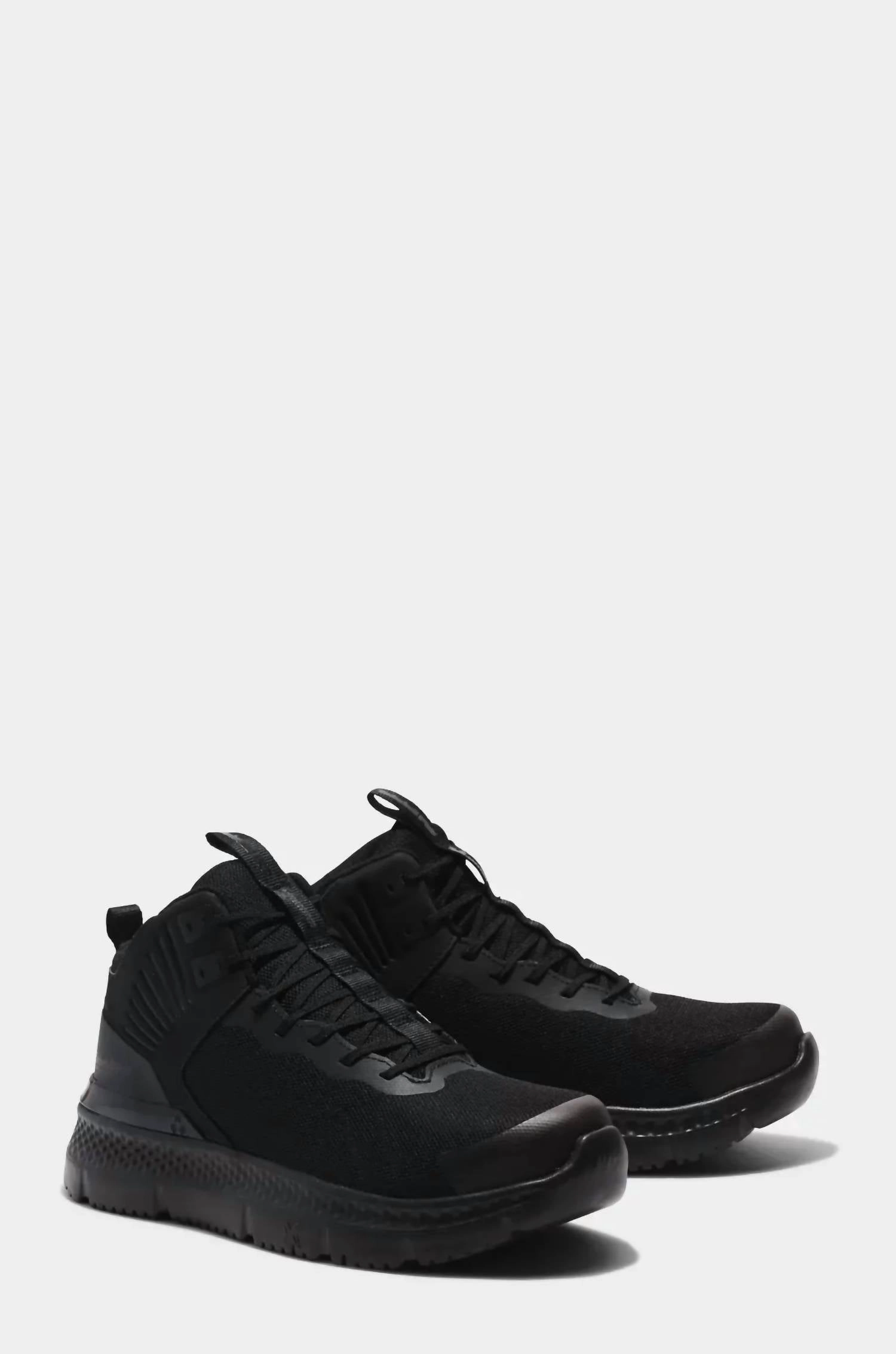 Men's Setra Composite Toe Sneaker Boot - Wide In Black tapered toe - box