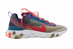 color - blue Dark color Nike React Element 87 Sneakers in Red Orbit Synthetic