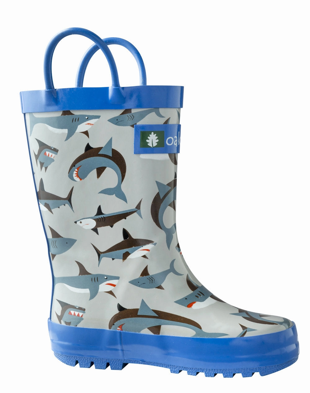Quick Slip On Shark Frenzy Loop Handle Rubber Rain Boot
