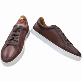 Men's Leve Marron Shoes In Brown adjustable closure shoes