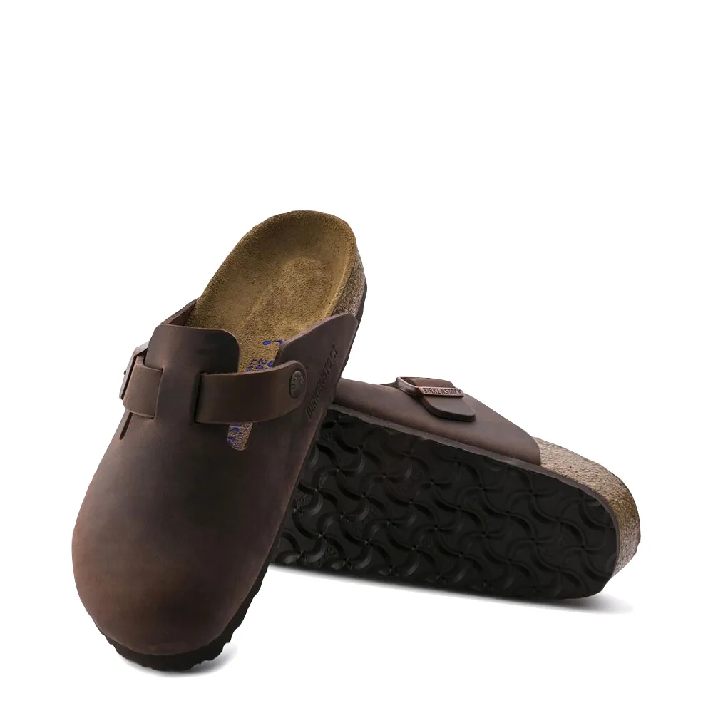 Birkenstock Boston Soft Footbed Oiled Leather Clog in Habana Brown High-Quality Materials Classic Mood