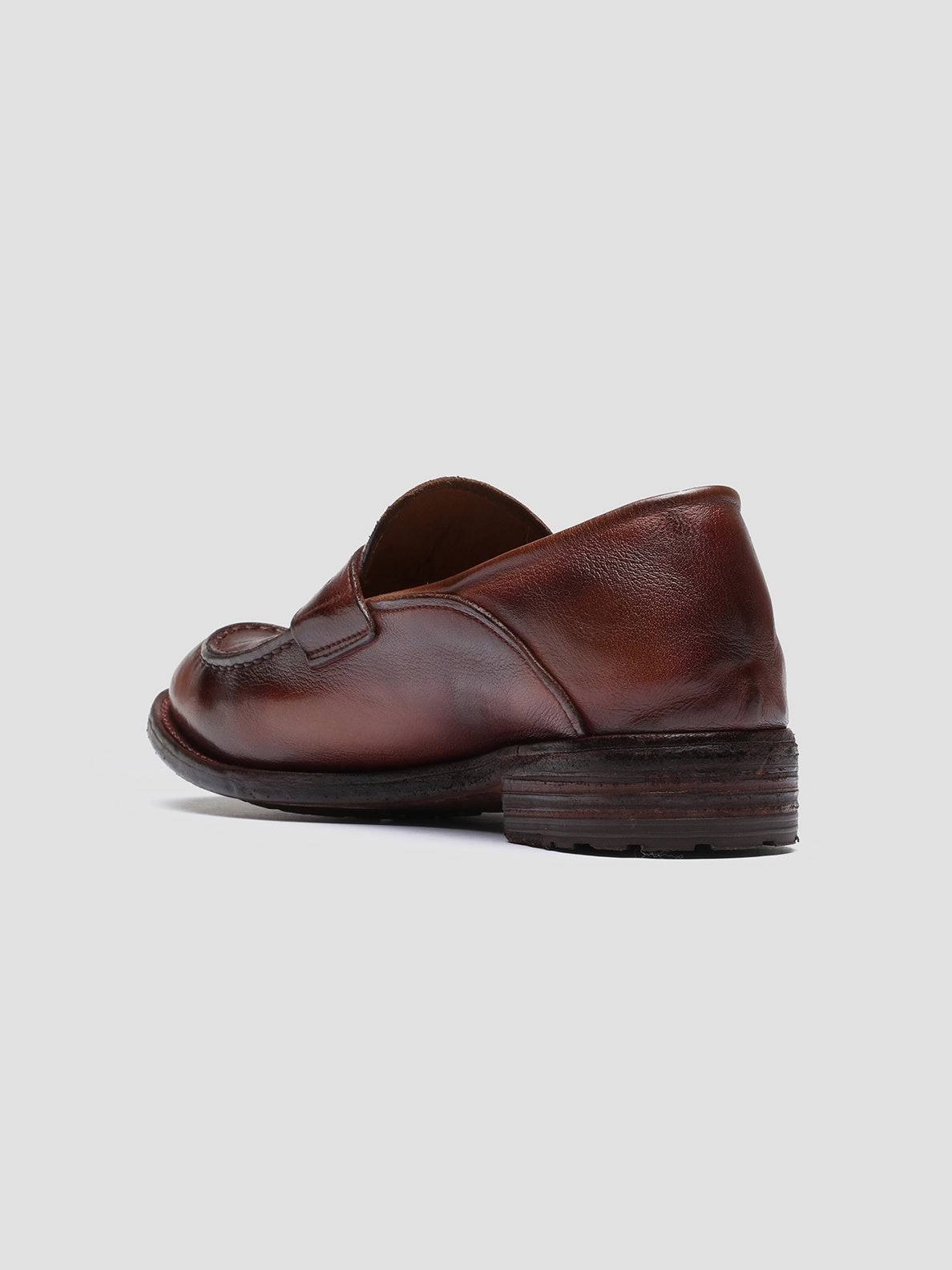 Staff Style LEXIKON 140 - Burgundy Leather Penny Loafers
