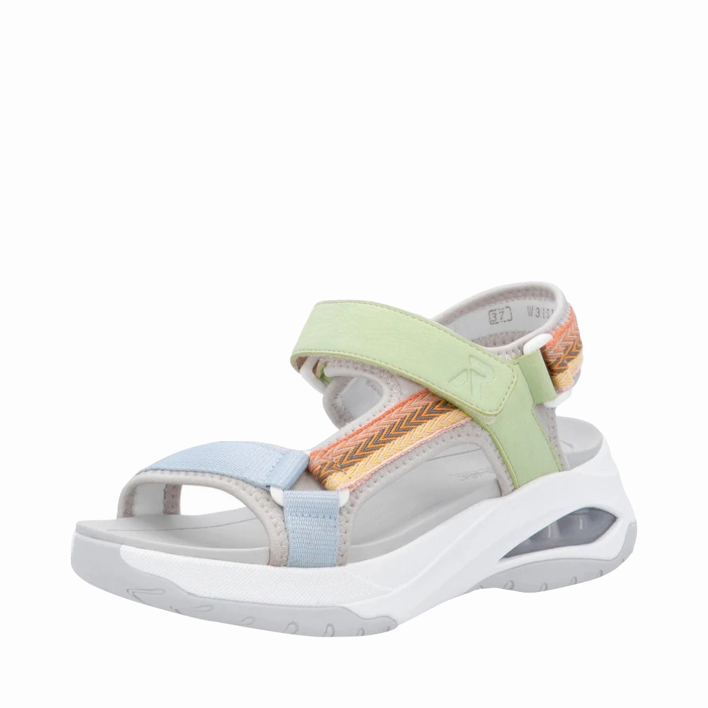 Rieker Women's Dilara 51 Sandal in Pearl Multi All-day Casual Footwear