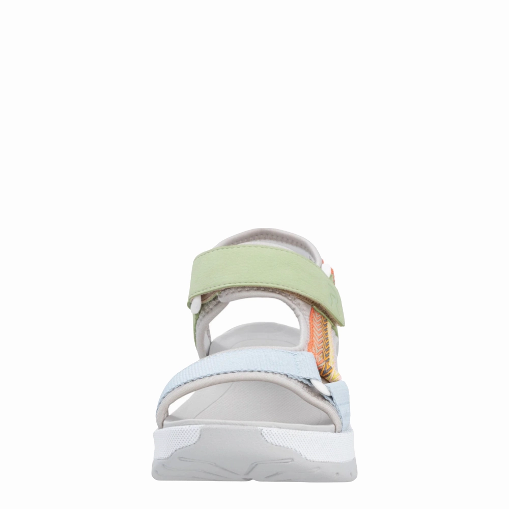 Rieker Women's Dilara 51 Sandal in Pearl Multi Clear Shape quick dry