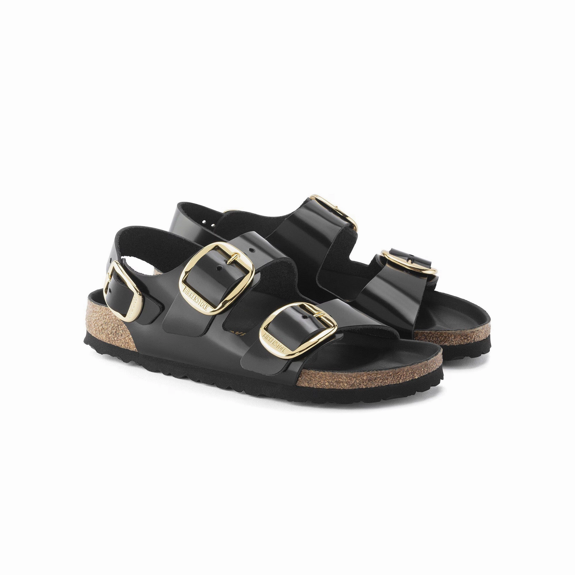 Birkenstock Womens Milano Big Buckle Slippers easy move