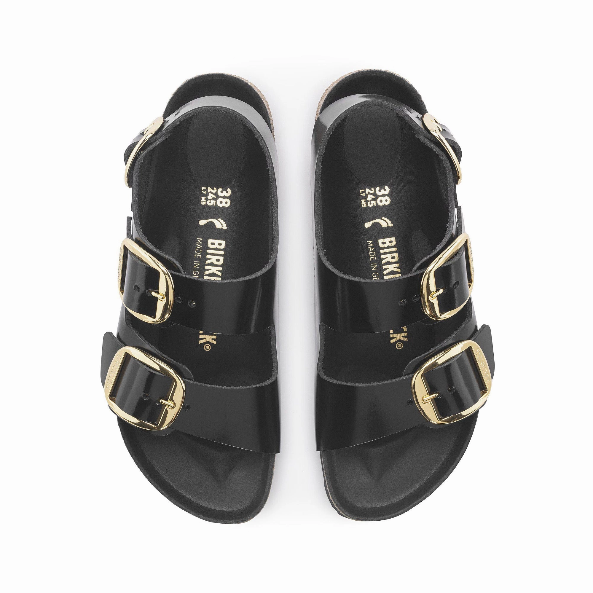 Birkenstock Womens Milano Big Buckle Slippers Comfortable For Walking