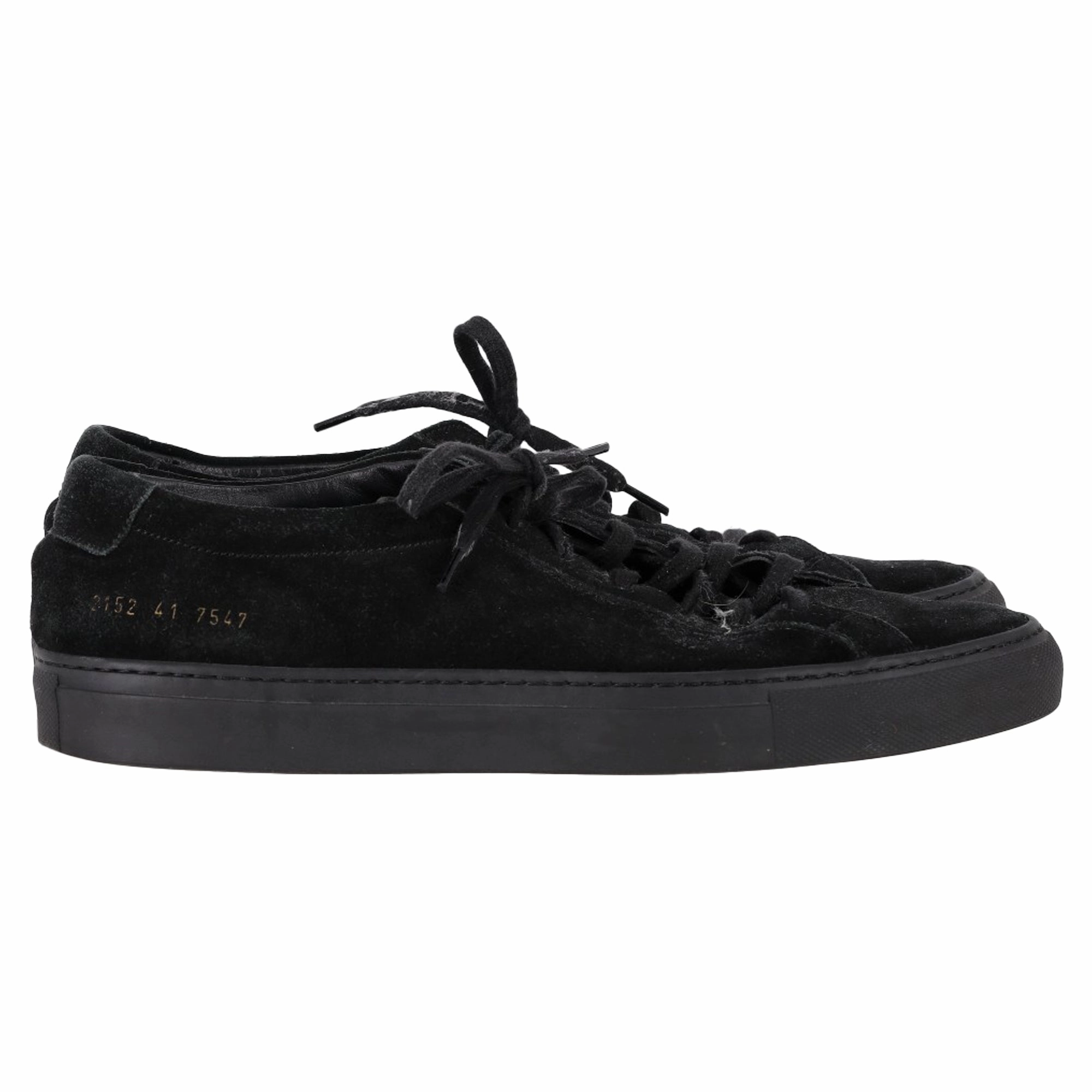 biomechanically - correct Fashionable Design Common Projects Original Achilles Sneakers in Black Suede