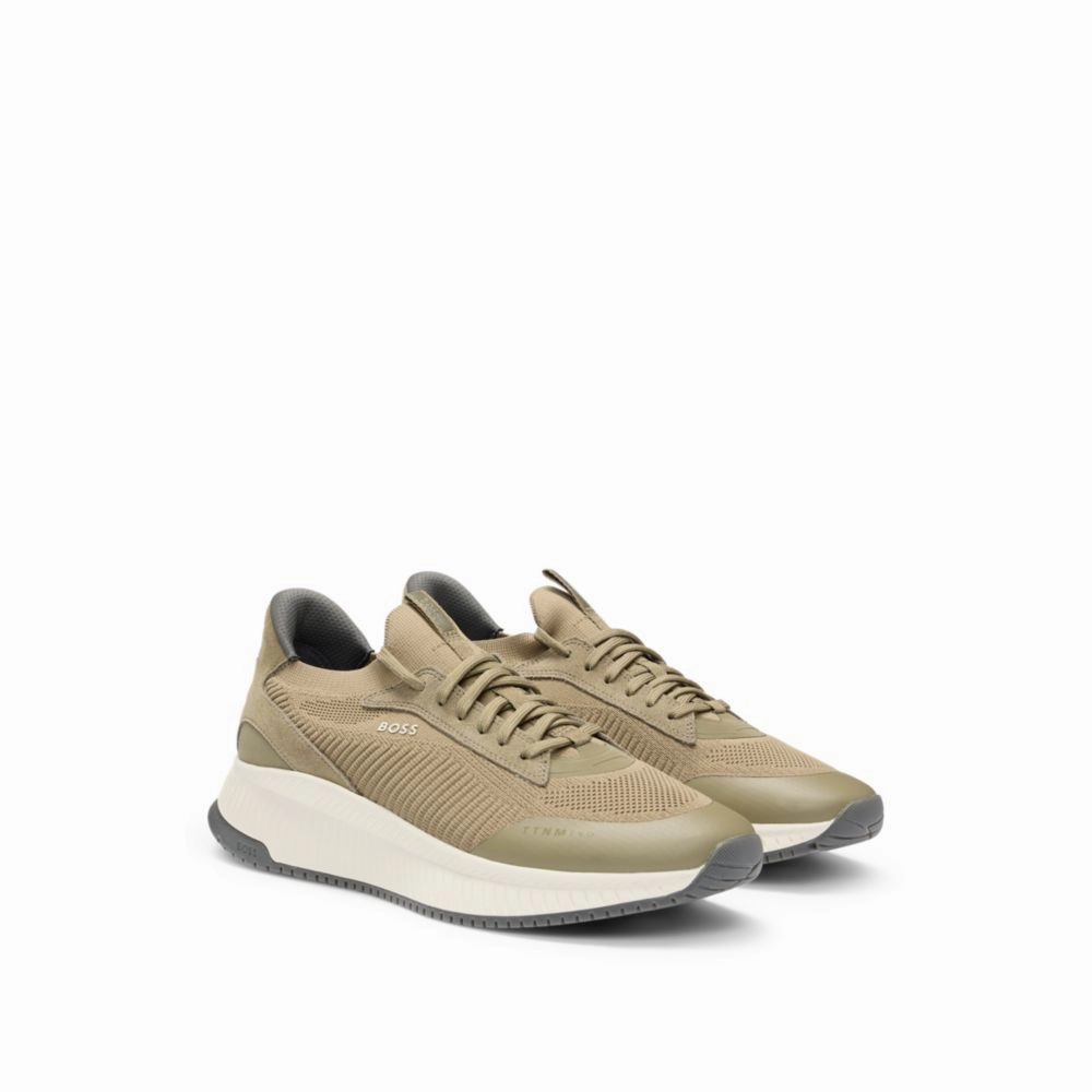 American football shoes TTNM EVO trainers with knitted uppers