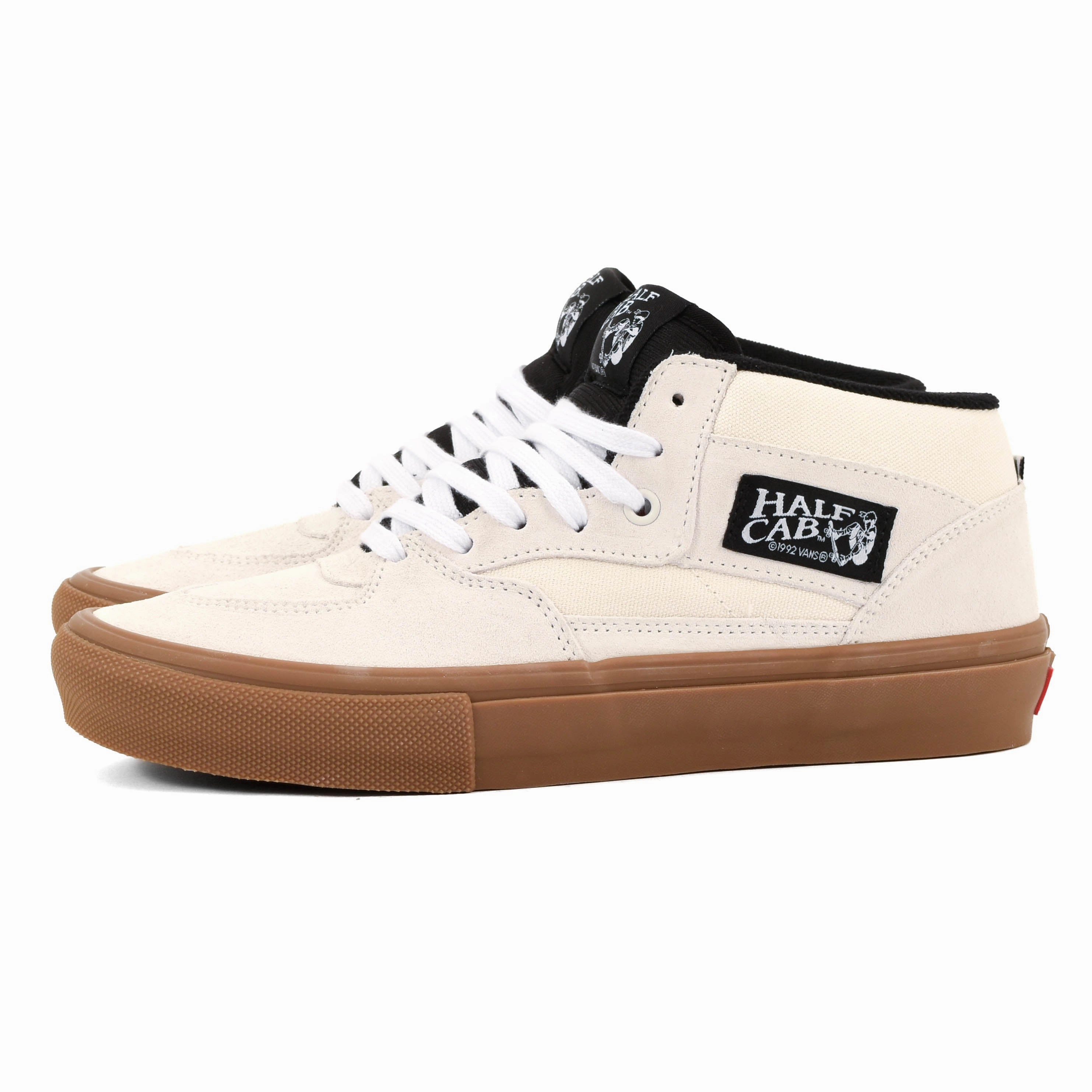 Vans - Skate Half Cab (Antique White / Gum) volleyball - compatible running shoes