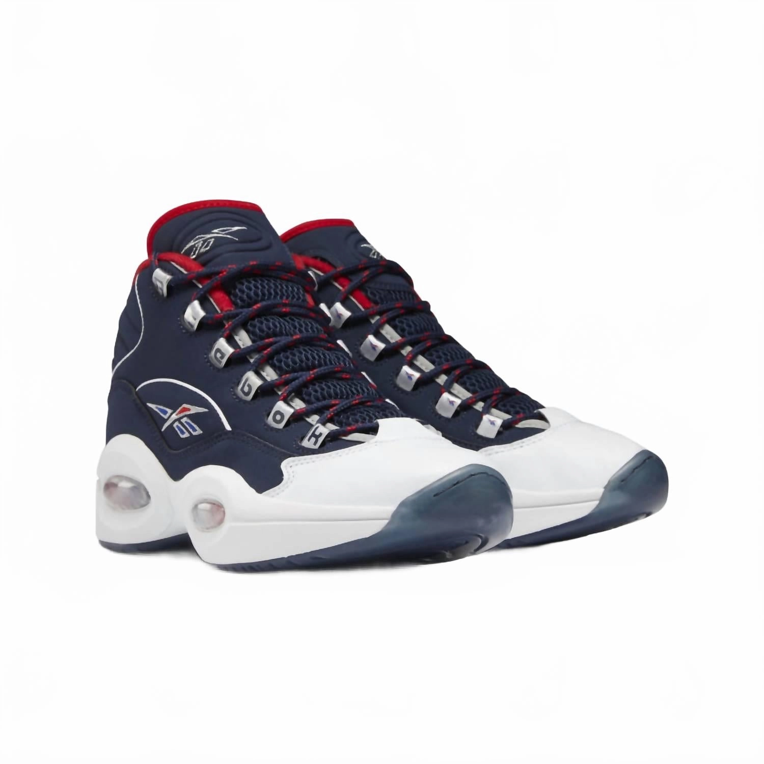 running for competition shoes Men's Question Mid Shoes In Vector Navy/white/vector Red