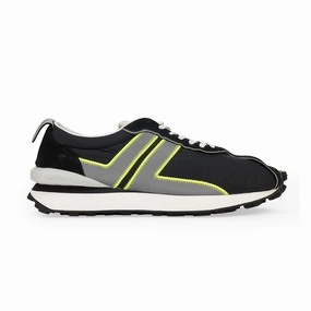 BLACK/SILVER BUMPR SNEAKERS long - distance running option