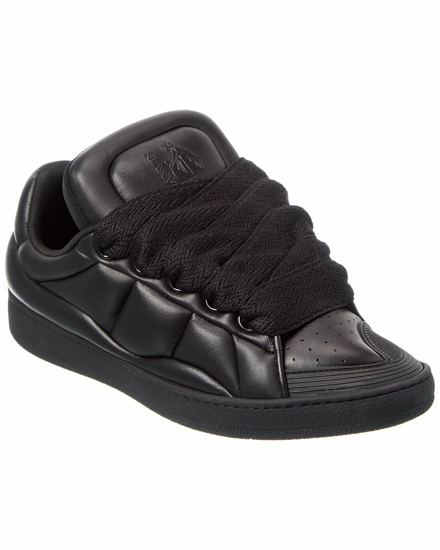 LANVIN Basses Curb XL Leather Sneaker Lean Structure