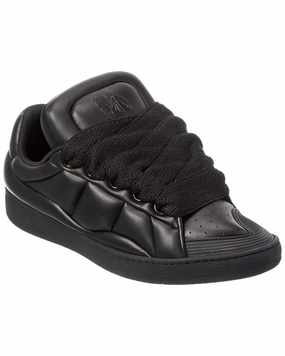 LANVIN Basses Curb XL Leather Sneaker Lean Structure