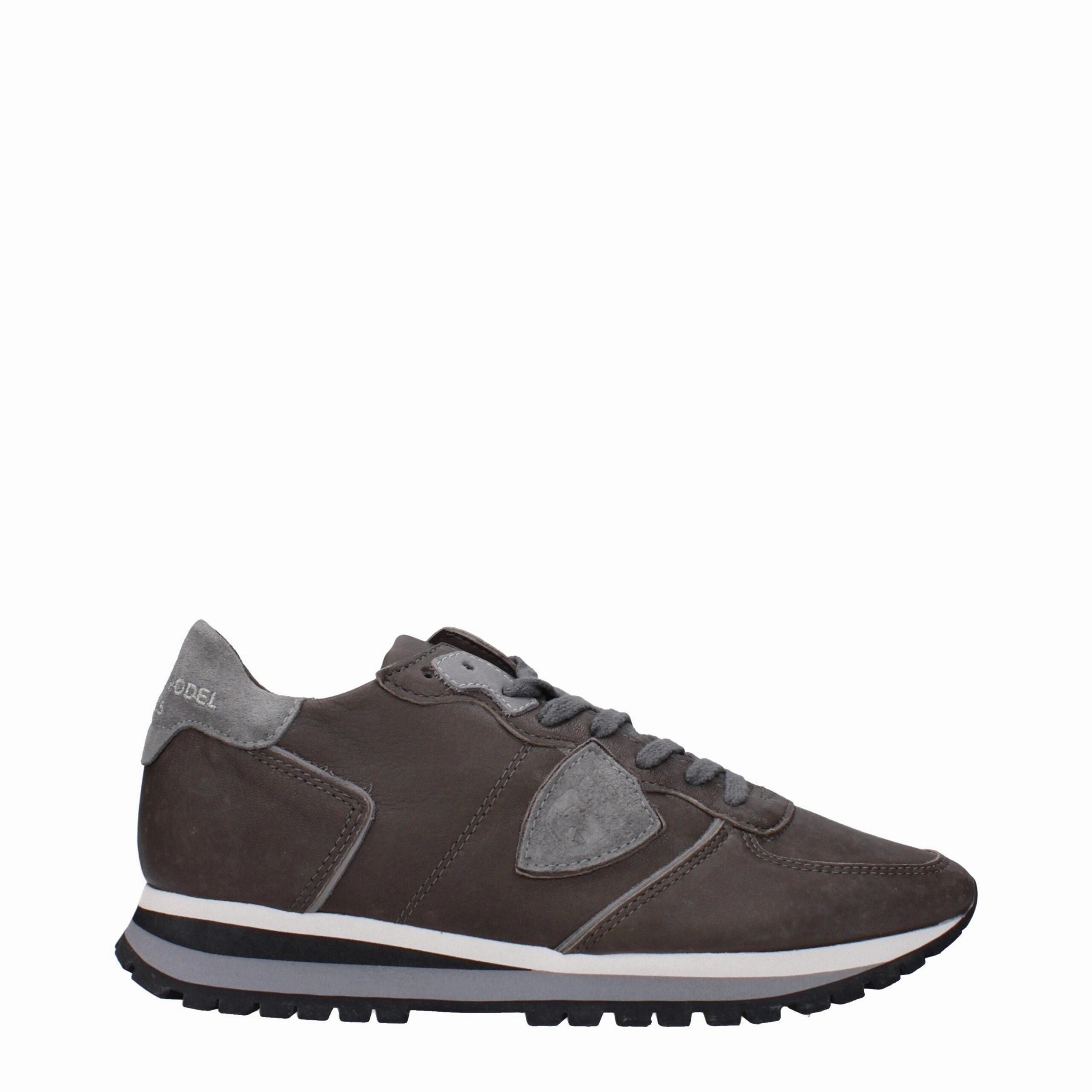 air - filled running gear all - weather suitability shoes Philippe Model Leather Men's Sneakers