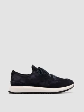 ENTIRE 001 - Navy Suede Low Top Sneakers heel - strike shoes Vegan - friendly