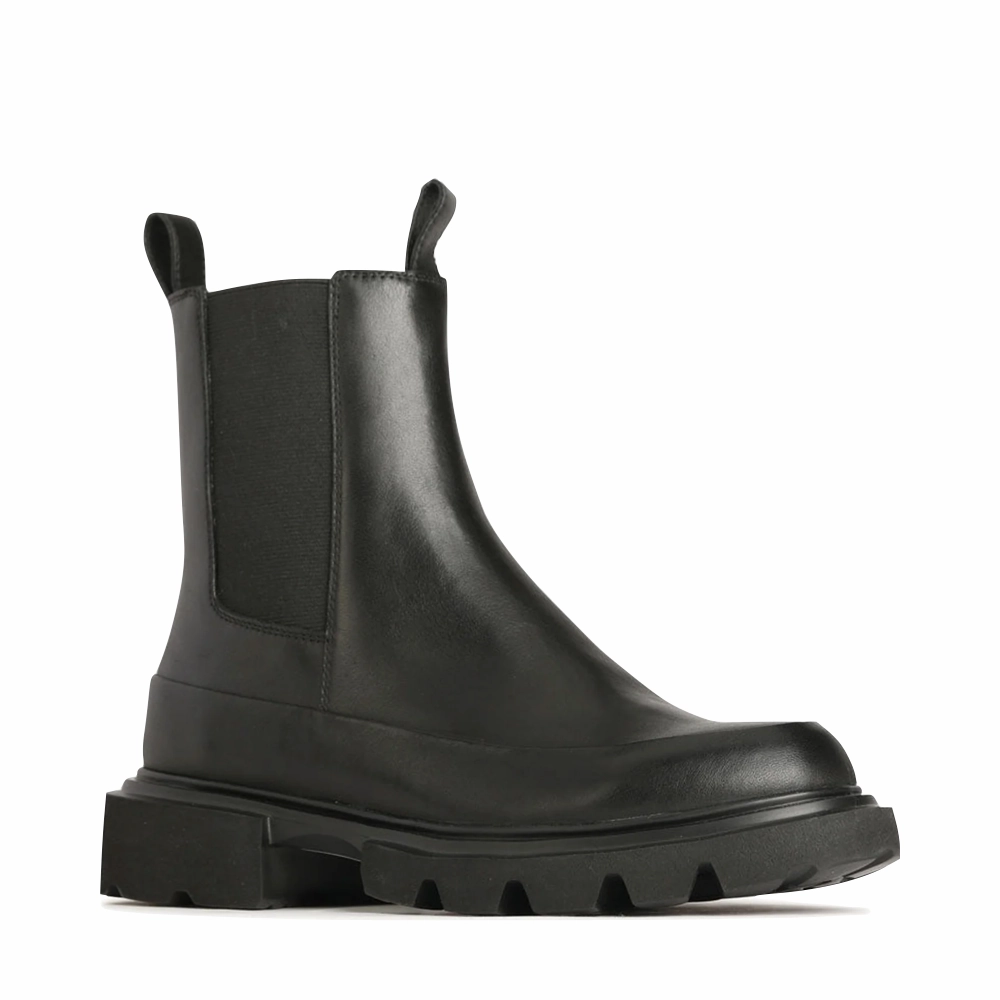 Foldable Build Feather Light EOS Footwear Women's Addi Leather Boot in Black