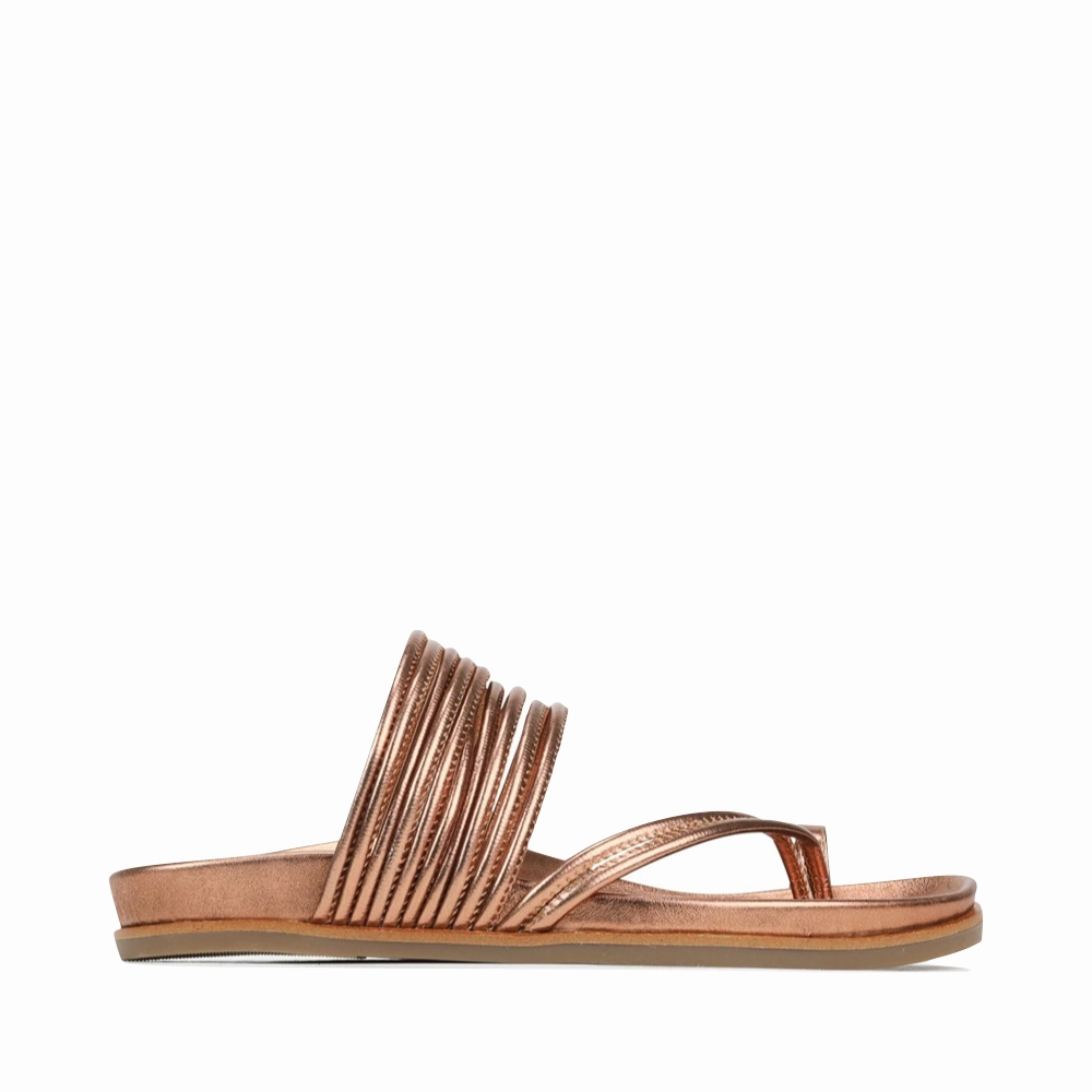 EOS Women's Carmella Toe Loop Sandal in Copper Style Edge Light Padding
