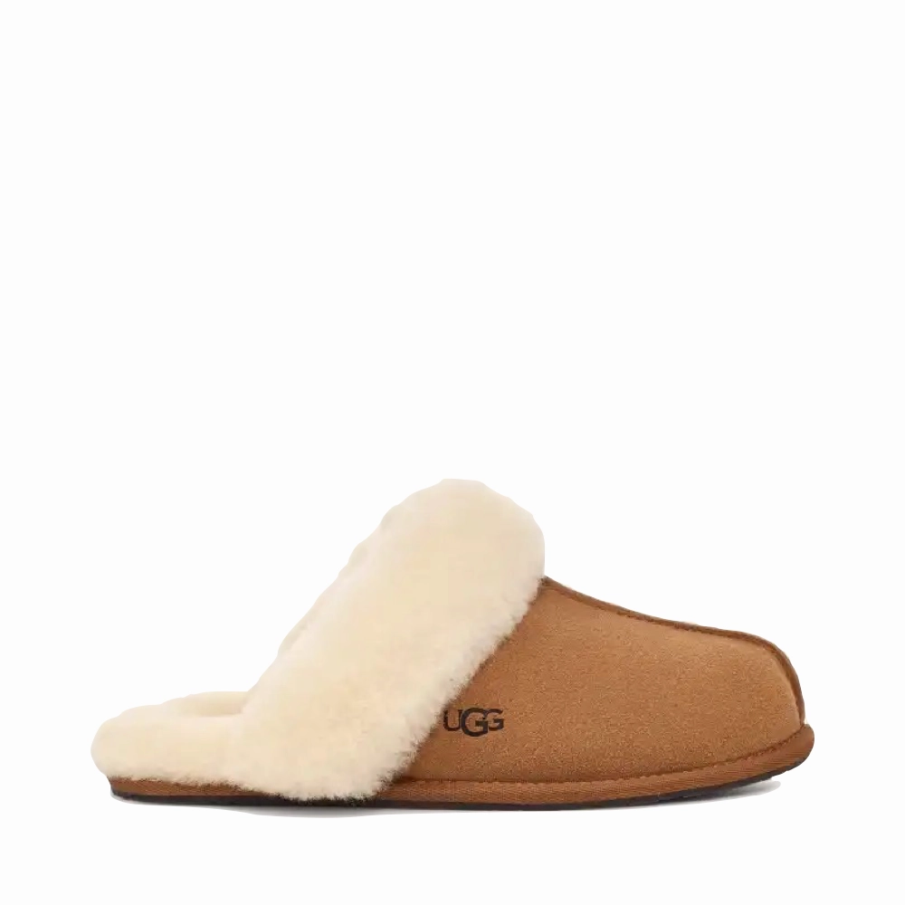 UGG Women's Scuffette II Slipper in Chestnut Quick Beach Shoes Relaxing Walk Shoes