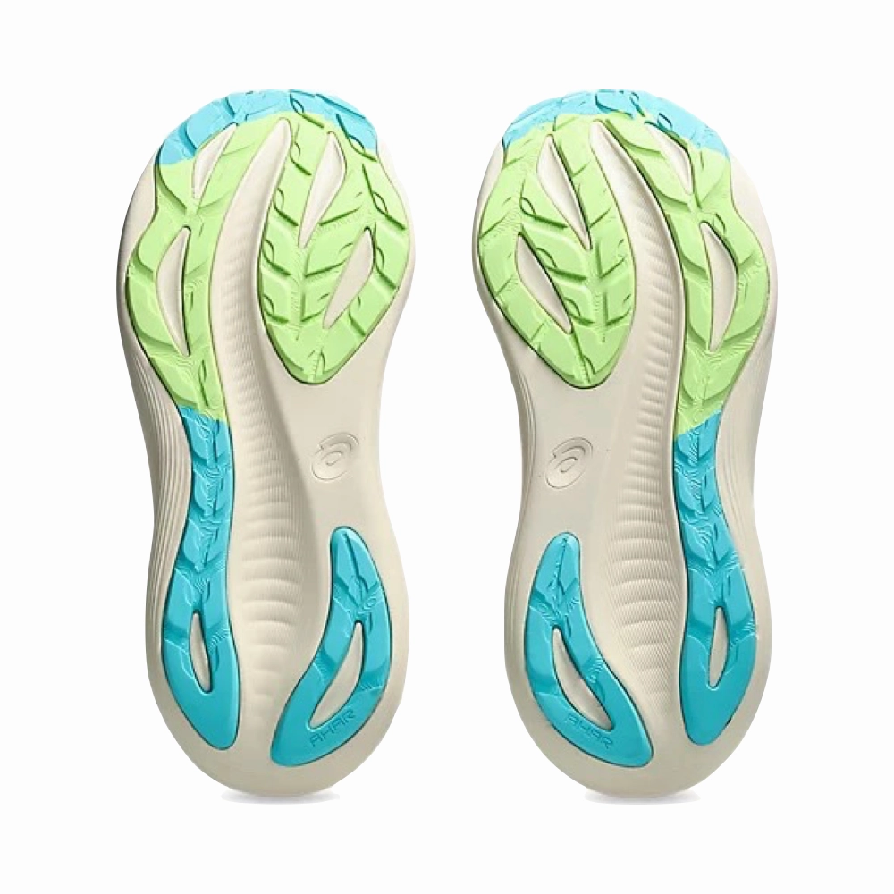 Asics Women's Gel-Nimbus 27 TR Sneaker in Nature Bathing/Guava Timeless Accent Flower Step