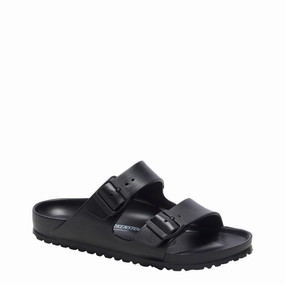 Wide fit Birkenstock Men's Arizona EVA Sandal in Black