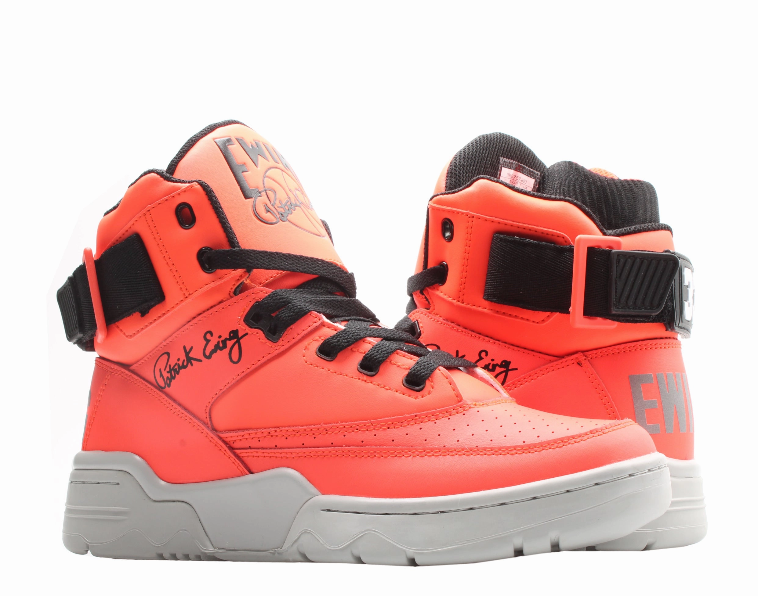 running in snowy weather Ewing Athletics Ewing 33 Hi Alarm Red/Grey Men's Basketball Shoes 1BM00757-603