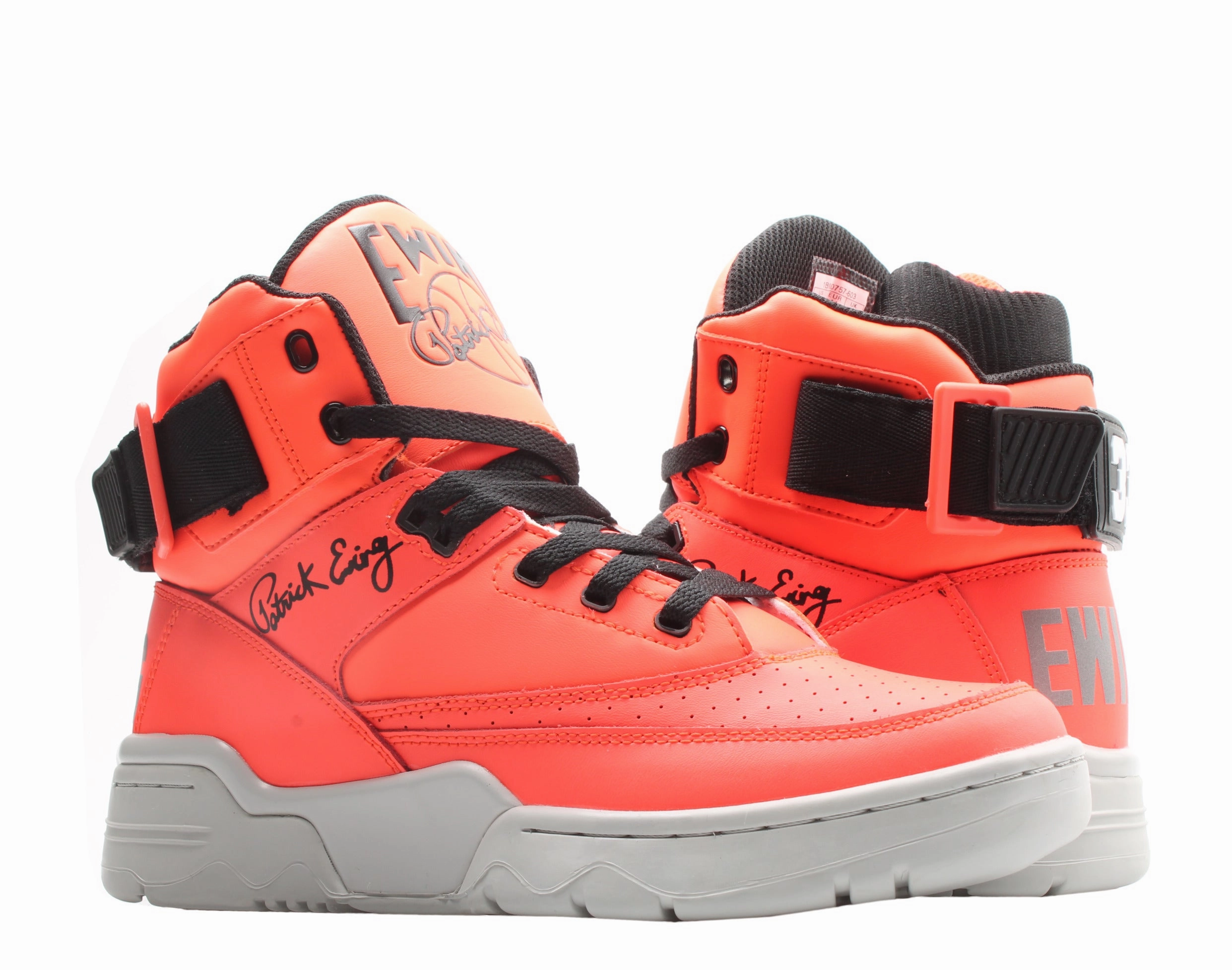 Ewing Athletics Ewing 33 Hi Alarm Red/Grey Men's Basketball Shoes 1BM00757-603 Narrow heel Sturdy Build