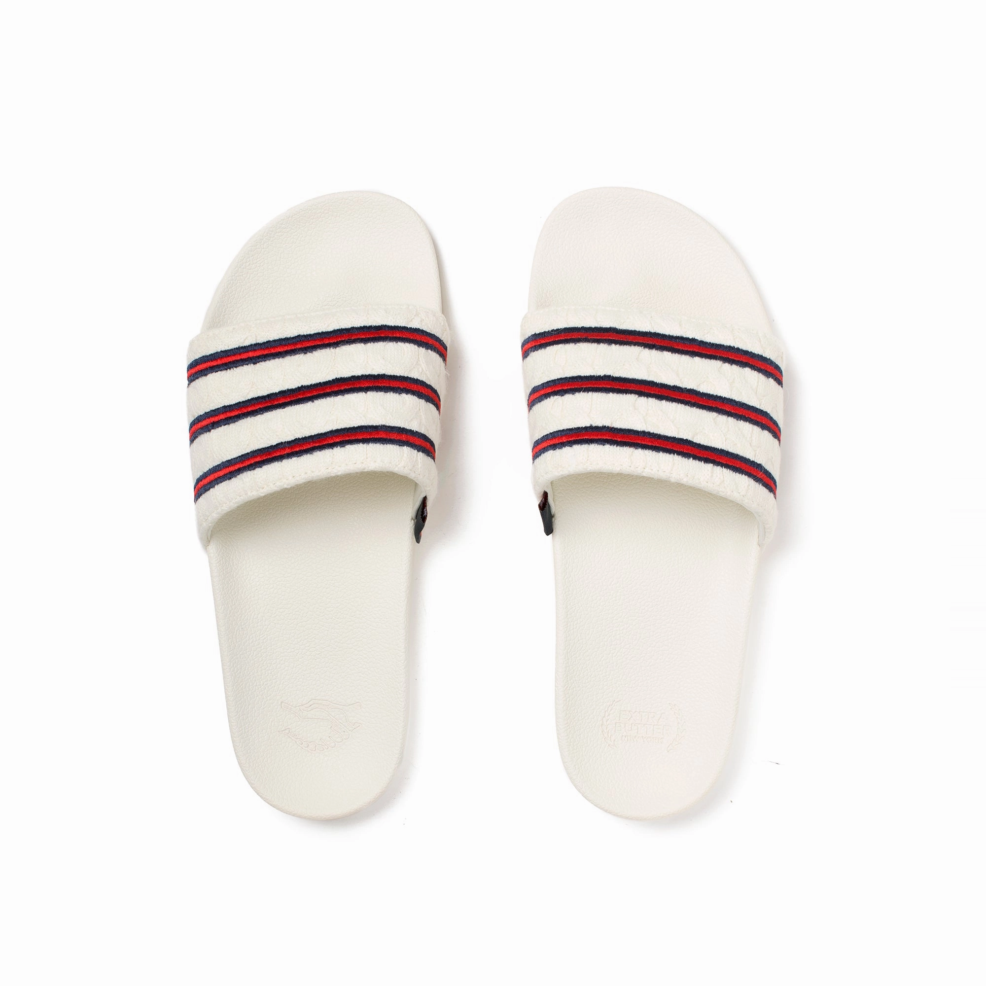 Support Comfort Ventilated Design Extra Butter x Adidas Consortium Adilette Cableknit Slides