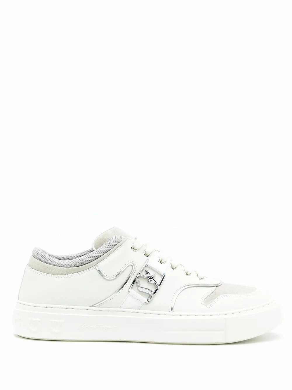 Ferragamo Gancini Low-Top Sneakers Cushioned Tongue nubuck shoes