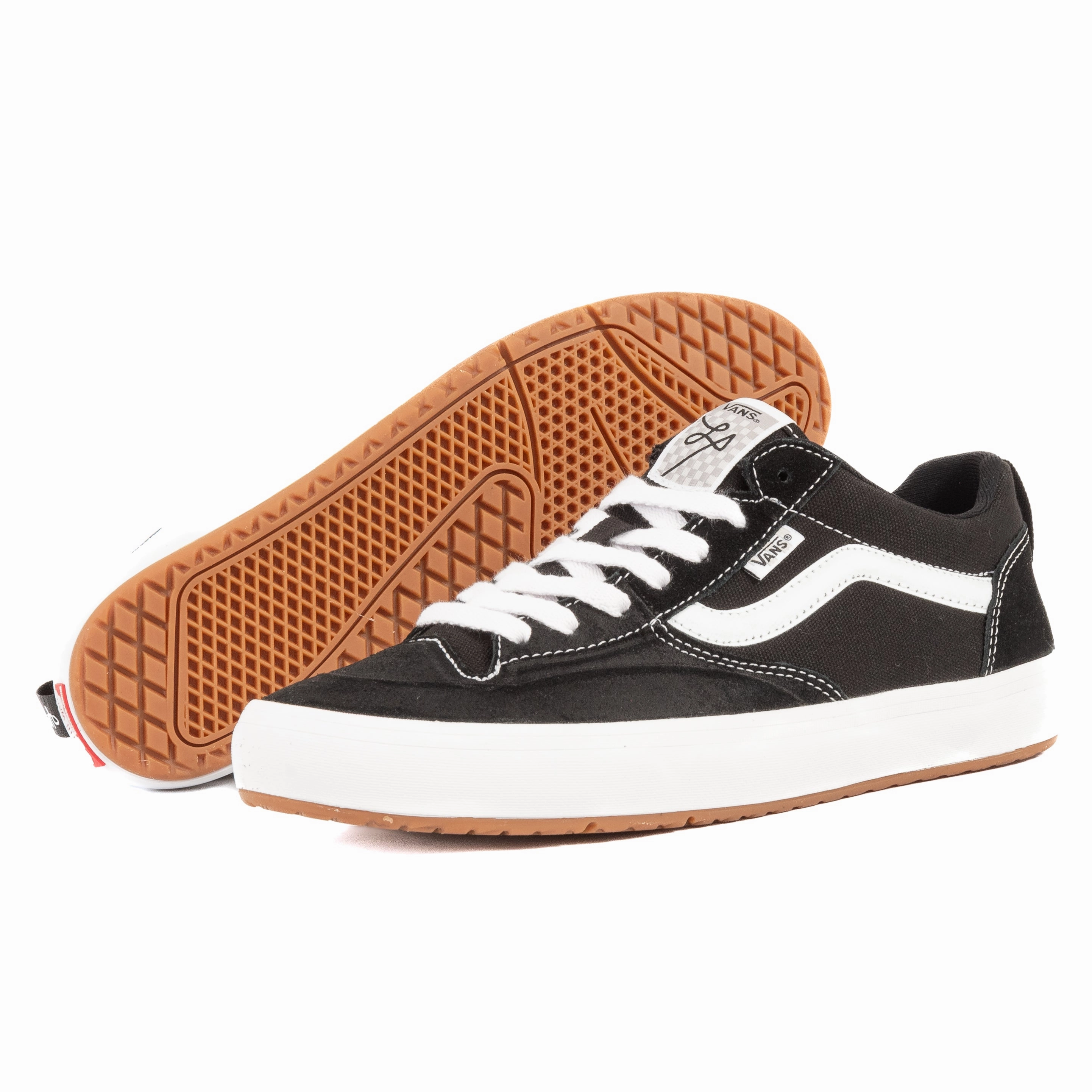 Vans - Lizzie Low (Black/White) retro - style shoes Elastic laces