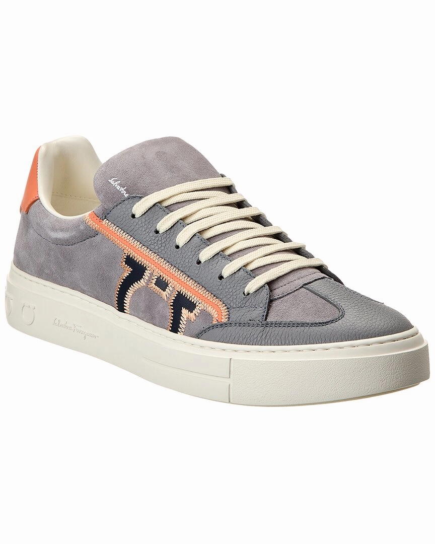 Air Zoom Ferragamo Borg 5 Suede & Leather Sneaker