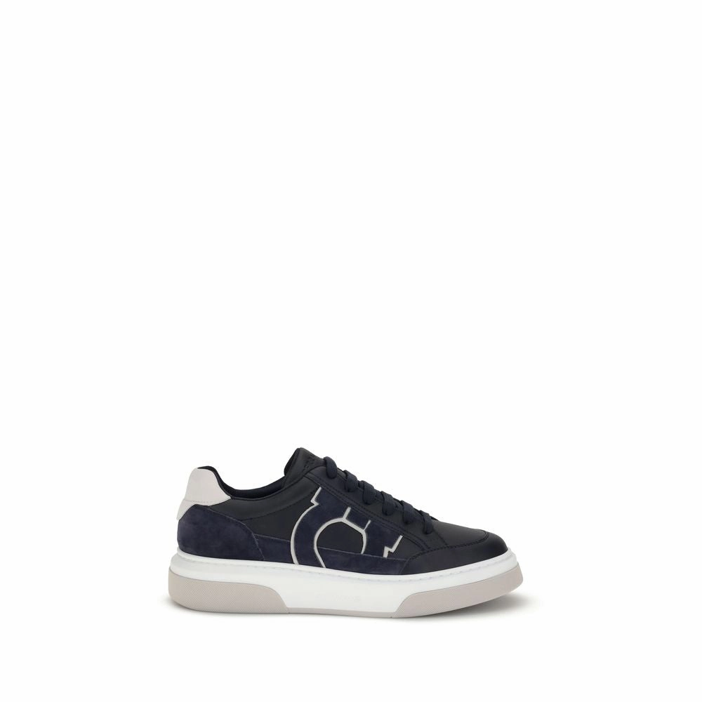 dry - weather Ferragamo Gancini leather Men's Sneakers
